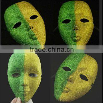 Gold powder masquerade party mask hip hop gold venetian Carnival Masquerade party eye mask