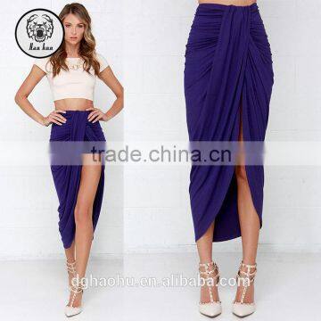 Viscose knit Wrap Super soft jersey Maxi Skirt