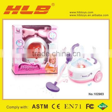 plastic houseware ,plastic kitchen set toy,BO cleaner machine w/lights ,music