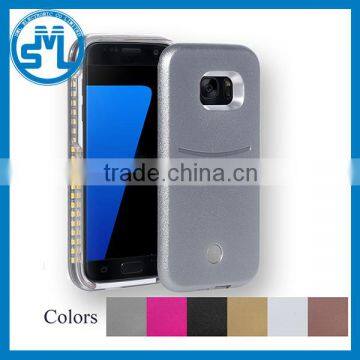 Hot sell PC LED Illuminated selfie light up lumee Phone Case for Samsung S6 S6 edge S7
