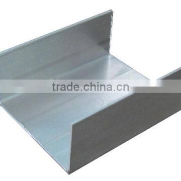 Customized extruded aluminum u channel profile with various finish