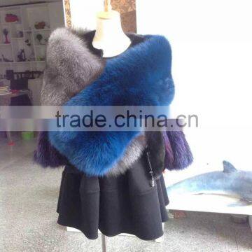 European Fashion Germany and french Style Top natural fox fur cape ,. Real fur shawls