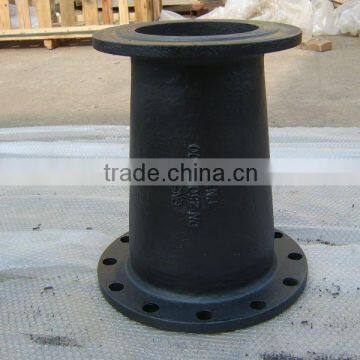 Ductile iron flange reducer pipe fitting