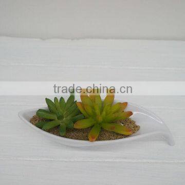 Natural looking artificial plants mini artificial lotus flower bonsai