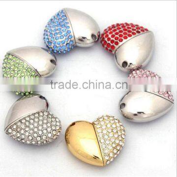 4GB Heart-shaped Jewelry Usb Flash Memory Usb 2.0