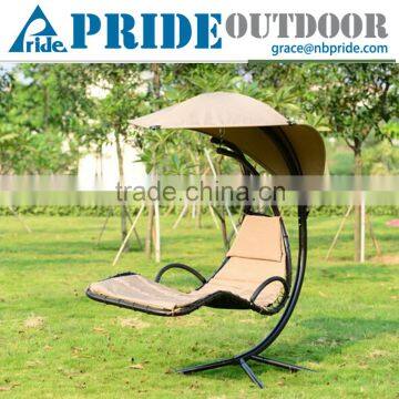 Indoor And Outdoor Swing Hammock Wrought Iron Sun Lounger With Canopy Balcony Swing Travel Sun Pool Lounger