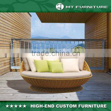 High Quality Outdoor Furniture Round Rattan Daybed
