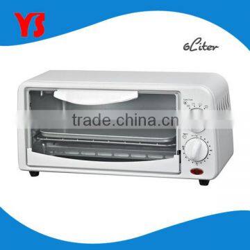 ETL approval 2 slice 6L electric mini oven with cheap price,red,white,black colors