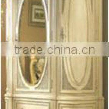 French Armoire 3 Dr w Rattan Size 141,61,220 cm
