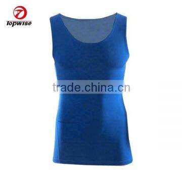 Wholesale Custom Oem breathable and Quick dry blue gym singlets