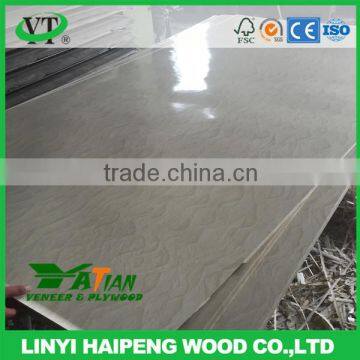 white face plywood,3.2mm white polyester plywood board