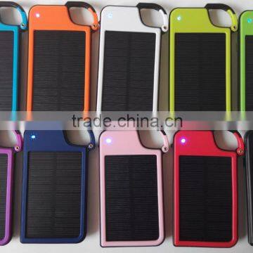 Free Sample Solar Battery Charger Portable Solar Charger 4050mAh Key Chain Solar Power Bank External Battery Pack