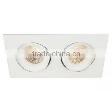 2*8W IP54 Fixed Rotatable Dimmable Adjustable COB LED Downlight photo-2
