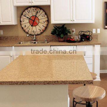 2014 lemon yellow Engineering Quartz countertop vanity top