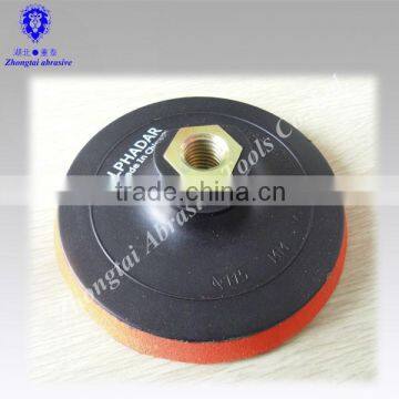 Plastic rubber backing abrasive pads