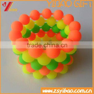 Beautiful Decoration Colorful Silicone Bead Bracelet/ Chain Bracelet photo-5