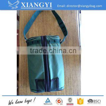 Canvas Picnic Wine Bag Kit Glasses Cork Opener Insulated Wine Tote Bag Supplier's Choice photo-3