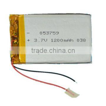 Rechargeable Lithium polymer battery 053759 120mAh 3.7V