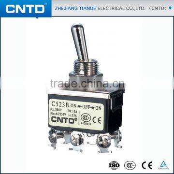 CNTD Wholesale China Products Double Pole ON-OFF-ON 6 Pin Toggle Switch 15A