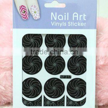 Hollow Tip Guides nail art stickers