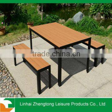 aluminium polywood garden table chair sets