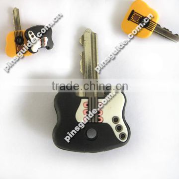 Manufacturing High Quality Guitar Shape Double-side PVC Led Key Cover