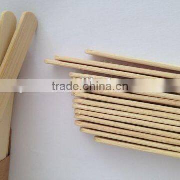 ice cream sticks in wood of round edge with soft surface