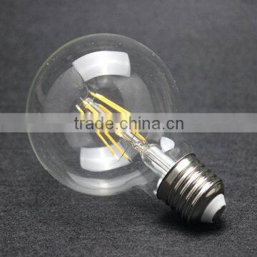 CE ROHS LED A60 E27 4W 6W 8W 3000K Globe LED Filament Bulb