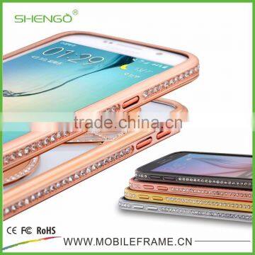 Metal Diamond Bling Phone Cases Cover for Samsung S6