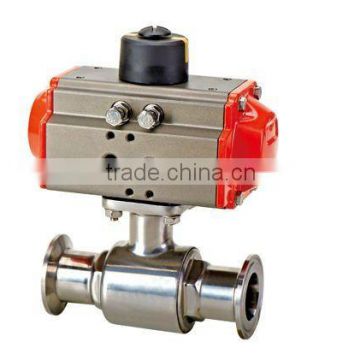 Sanitary Pneumatic Ball Valve, tri clamp ball valve, ISO pneumatic ball valve