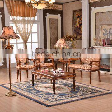 2015The New European Classical Furniture Coffee Chair Recreational Chair Woodmensal Three Piece Tea Table
