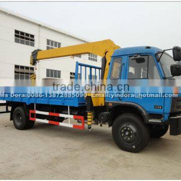 Truck crane with cargo box,cargo truck with crane ,china maunfacturer crane truck