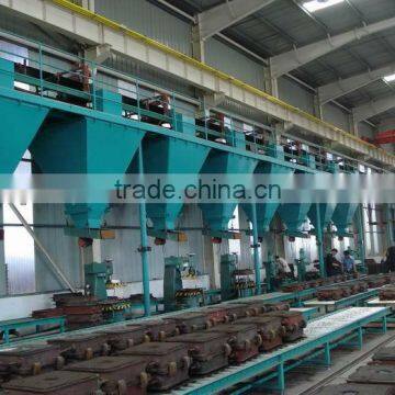 V method foundry molding line