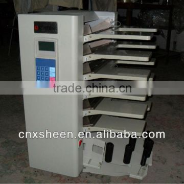 18 Automatic book paper collator machine with collecting and table