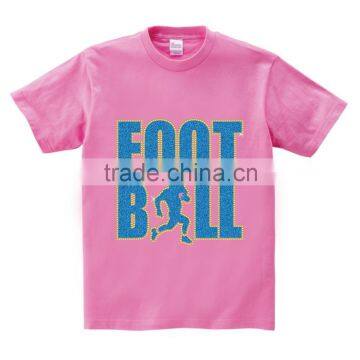 Hotfix Iron on Glitter Motif Football Lover Men Tshirt photo-3
