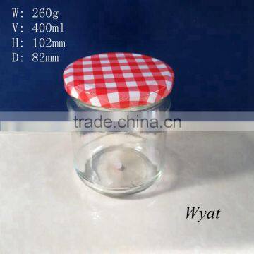 400ml glass jars for jam with cap cheap small glass jam jar 14oz