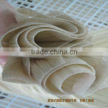 Whosale blonde brazilian human hair skin weft