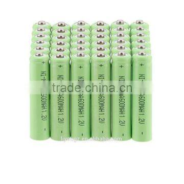 AAA 1.2 V 600mAh NI-MH rechargeable battery - Green