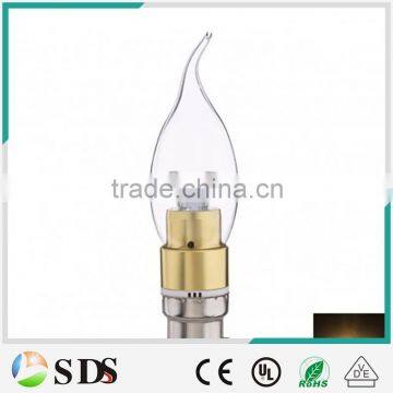 LED Candle bulb 3W LED Candle Bulb Golden B22 Warm White SMD5630 candle lamp