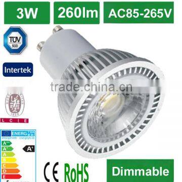 2014 new design mr16 gu10 cob led spotlight 3W 5W 6W warm white led spotlighting