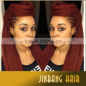 Hot selling 100g 18inch high quality synthetic crochet senegalese twist kinky braid hair