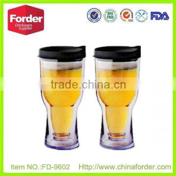 wholesale double wall plastic beer straw tumbler