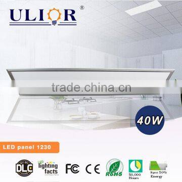 CE RoHS FCC Shenzhen Commercial and Household LED Panel Lighting ULIOR DLC 1200x300 40w Led Panel 4x1 Led Ceiling Panel Lamps photo-2
