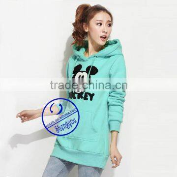 China Supplier Custom Women Hooded Sweatshirt With Embroidered photo-2
