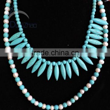 fashion design turquoise diy jewelry for necklace/ wholesale jewelry in china