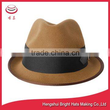 100% Wool Felt Men Fedora Hats