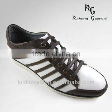 Genuine Leather Zebra Sport Shoes Men