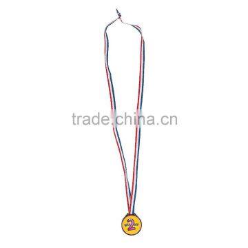 New Custom Design Top Rated Hot Sale Cheap Plastic Gold Way to Go Award Medals with Ribbon Necklace for Promotional Gifts