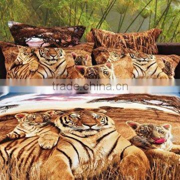 Animal Design 100%cotton 3D Design Reactive Printed Bedding Set
