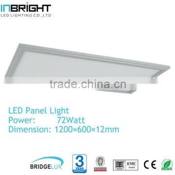 72w 1200*600mm high quality led ceiling panel light